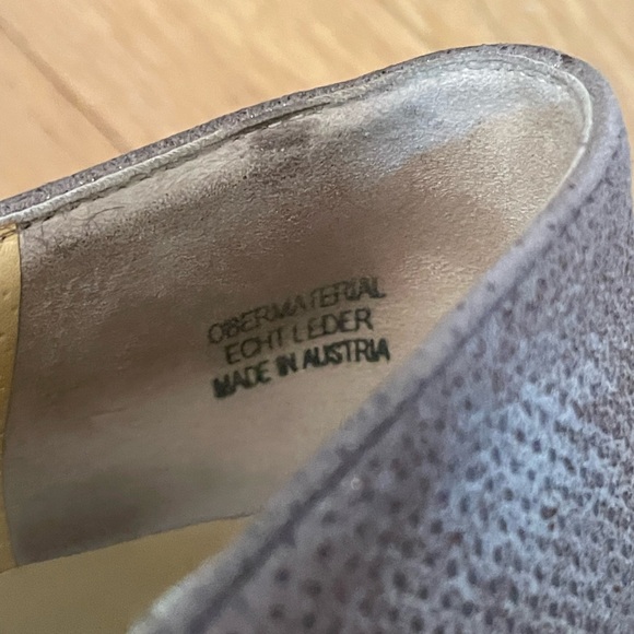 Paul Green Perry Flat Gold Silver Metallic Perforated Leather Size 9 women. - Picture 7 of 11